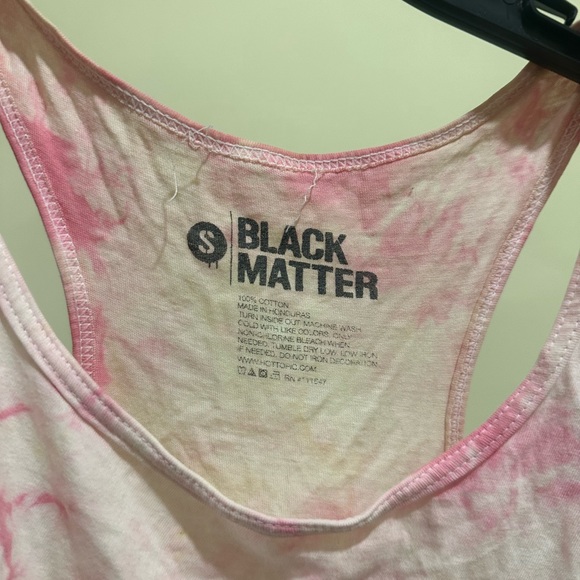 Black Matter Tie Dye Kawaii AF Tank Small - Picture 2 of 3